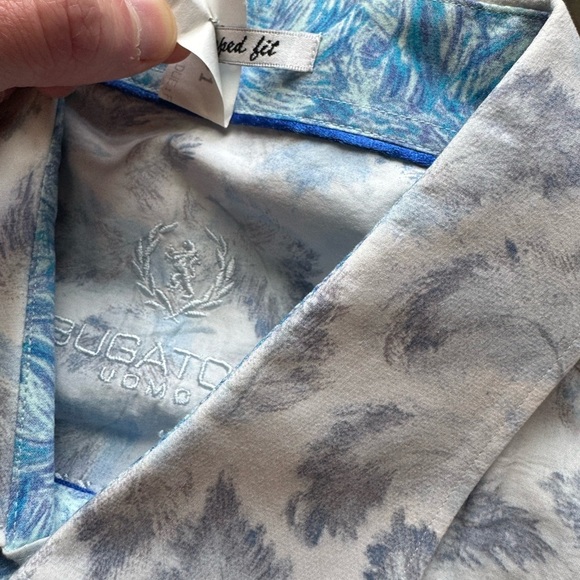 Bugatchi Uomo Men’s XL Shaped Fit ‘Feathers’ LA Dress Shirt - Picture 12 of 12